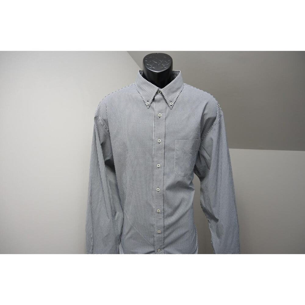 Donald Ross Dry Fitting‎ Performance Nylon Spandex Plaid Dress Shirt Mens Sz XL